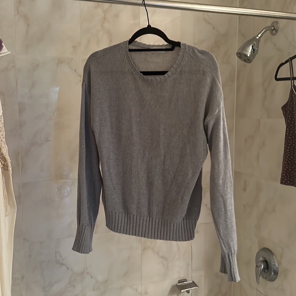 Djerf Avenue Crewneck Sweater Grey Size XS